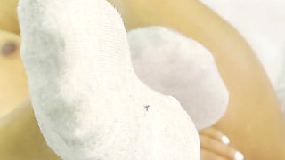 MILF Loves to Anal Masturbate with Socks on Pt 2