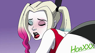 DC Harley Quinn and Poison Ivy Rimjob