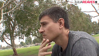 Cute cheerleader fucks her boyfriend on camera