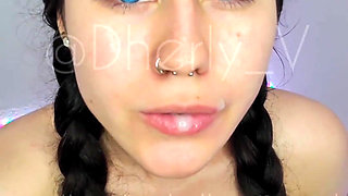 Cum for My Beautiful College Friend, Cum in Mouth