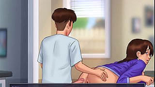 Cartoon anime adventures with lovely Priyapriya in playful positions