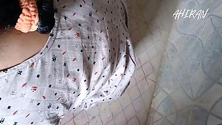 Young Stepbrother Wife Washing Clothes and Reviews Her Tight Pussy and Ass