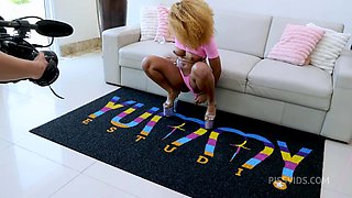 Behind the Scene from Slutty Brazilian Rebeca Villar getting