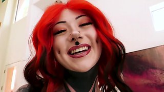 Inked Lorelai Leigh Riding A BBC
