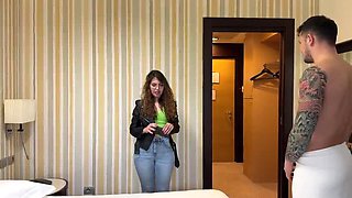 Pregnant GF Cheats with Neighbor - Blowjob & Cumshot in 4K - Miriam More & Tommy