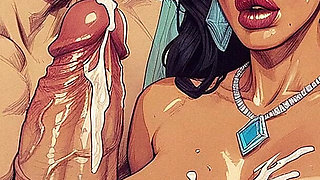 Slut Bride Girl Hard Sex, Curvy Woman with Big Tits Sucking Big Dick, Slave Woman,bdsm