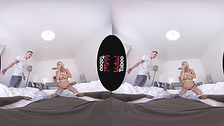 Nathaly Cherie VR Porn: One MILF, Two Cocks, Three Holes - VirtualTaboo