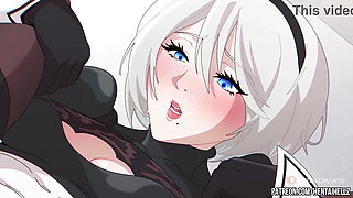 neir autonoma hentai 2B getting cream