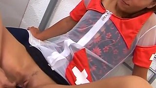 Tiny German Nurse Rides a Big Dick Like a Pro