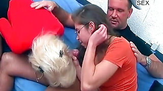 Nerdy College Bae From Geramny Got Cum on Her Pussy