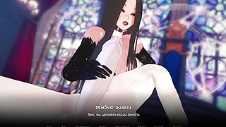 TWISTED WORLD Remake #3: Demon princess gives me a hot handjob