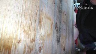 Pretty Blonde German PAWG Gets Anal-fucked In the Glory Hole