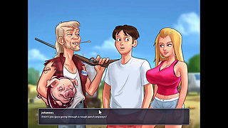 Summertime saga - Miss dewitt gave me a blowjob.