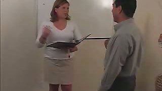Office Lady Ass Belt Spanked