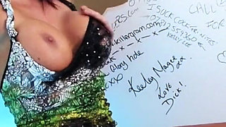 Hot Big Tits MILF Jane Whitehouse Sucks and Fucks Two Big White Cocks in the Gloryhole