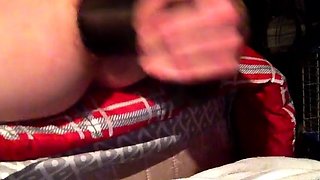 Twink Rosebud Gaping with Monster Dildo on Webcam