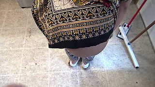 This Cleaning Lady Is Shocked!!! I Take Out My Big Cock for My Turkish Maid.