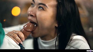 Glamour Nathan Bronson and Lulu Chu - hd action - Parasited