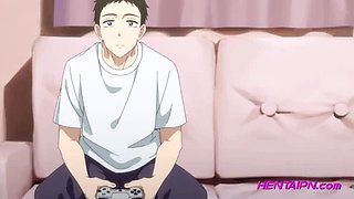 Stunning Blonde Stepsister Gives Kinky Blowjob to Lustful Gamer Brother in Hentai Step XXX
