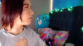 Great Big Boobs On Masturbating Redhead