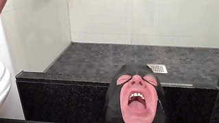 Masked Face Golden Shower HD - Femdom Pissing in Mouth Toilet Slave