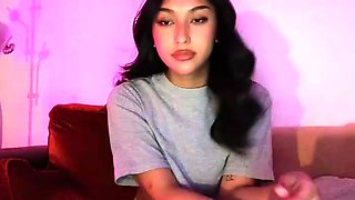 Close up teen foot worship