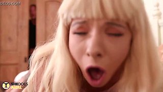 Petite Kenzie Reeves Takes Rough Anal & Cums Hard - SheDoesAnal