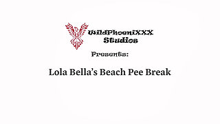 Lola Bella’s Beach Pee Break