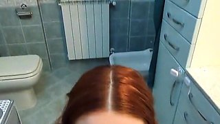I Fuck My Girlfriend Hard in the Bathroom and in Her Face