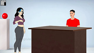 He threw the girl on the table and left her.