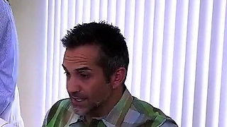 Anal Lesson Turns Into Gangbang: Couple Spanks Stepdaughter's Big Ass to Show Who's Boss