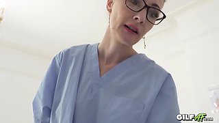 56 YO Granny Nurse Fucks patient