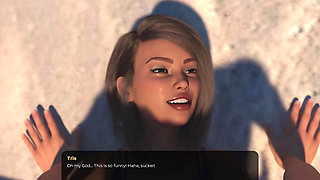 No More Cash 4 - Toby Pressing His Landlady's Breasts at the Beach