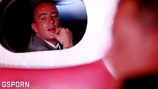 Glamour And Hot Sex In Threesome Fucking Hot Blonde Milf In Limousine Car