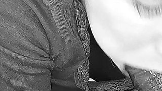 Sucks and Swallows Cum in Black and White
