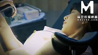 Asian Nurse in Pure White Uniform Gets Creampie - POV Doggystyle & Blowjob