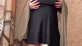 Horny Desi Village Turkish Khalifa in Hijab Fingers Herself to Orgasm