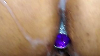 Busty Wife Shows Anal Plug to Her Husband's Friend