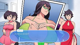 Big boob mom gets caught in a snowy daze