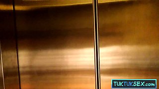 Towheaded Thai COUGAR beauty with arse drilled on amateur vid