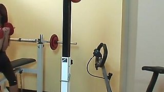 Lesbian Training: 2 Sluts at the Gym