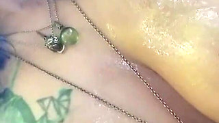 Oiled Tits Big Pierced Nipples in the Woods