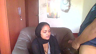 Behind the Scenes of Hijab Office MILF Had a Visitor Neighbor Boy