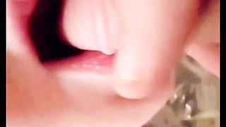 Nasty BBW Drinking Mick Stabbers Piss