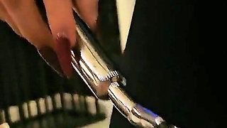 Sheela Sinner Hard Tickling Long Nails Oiled Body Screwdriver Metal Claw Strict Bondage on the Rack Part 1