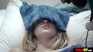 Doctor gives patient a sponge bath and vaginal probe