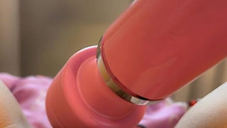 Hot Latina Masturbating with a Hitachi in POV Selfie Female Orgasm