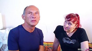 GERMAN MATURE MOM AND DAD DEFLORATION MMF WITH STEP SON