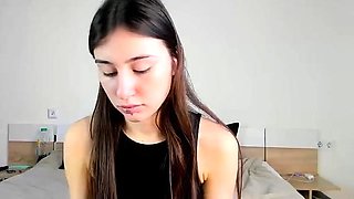 Beauty girl masturbation with dildo