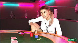 Nasty City HENTAI Game Ep.2 Strip poker and Homemade GLORYHOLE FOOTJOB !